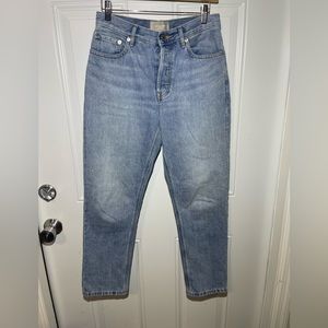 Womens EVERLANE The Cheeky Jean Light Wash Denim Size 26 Crop